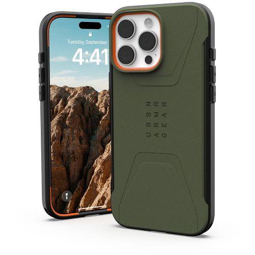 UAG(ユーエージー) UAG-RIPH24LA-CMS-OL オリーブドラブ iPhone 16 Pro Max用 ケース プリンストン MAGSAFE対応 CIVILIAN