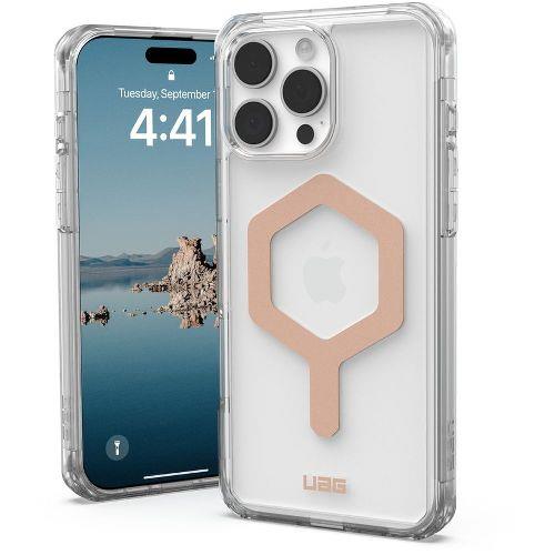 UAG(ユーエージー) UAG-RIPH24LA-YMS-I/R アイス/ローズゴールド iPhone 16 Pro Max用 ケース プリンストン MAGSAFE対応 PLYO