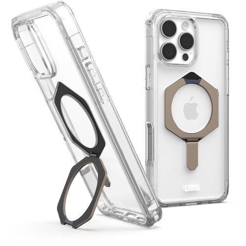 UAG(ユーエージー) UAG-RIPH24LA-YXM-C/T クリア/チタン iPhone 16 Pro Max用 ケース プリンストン MAGSAFE対応 PLYO XTE