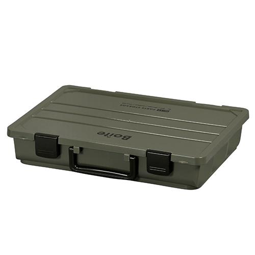 ベストコ MA-4031 カーキ 小物収納 パーツストレージ ボックス 仕切付 Boiteリビング