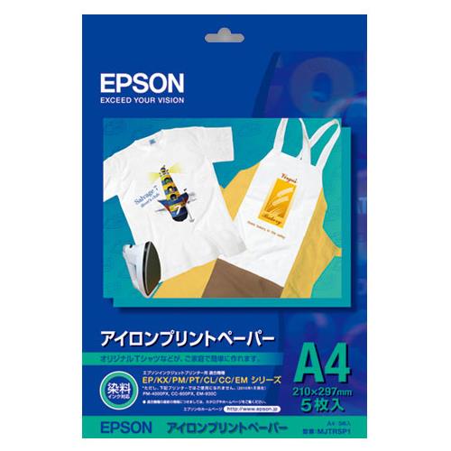 エプソン(EPSON) MJTRSP1R アイロンプリントペーパー A4サイズ 5枚入