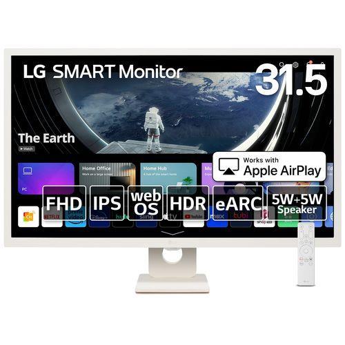 LGエレクトロニクス(LG) 32SR50F-W LG SMART Monitor 31.5型 フルHD ホワイト webOS搭載ディスプレイ
