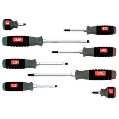 京都機械工具 TPMD18 樹脂柄ドライバセット貫通タイプ(8本組)