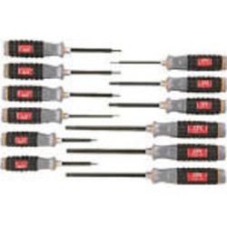 京都機械工具 TD1T12 樹脂柄T型トルクスドライバセット(12本組)