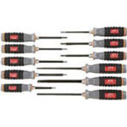 京都機械工具 TD1TH11 樹脂柄T型いじり止めトルクスドライバセット 11本組