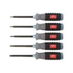 京都機械工具 TD1HBP5 樹脂柄ボールポイントヘキサゴンドライバセット 5本組