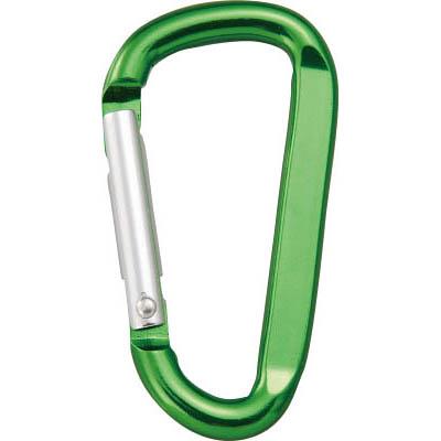トラスコ中山 TKN660GN カラビナ 線径6mmX60mm D型 グリーン