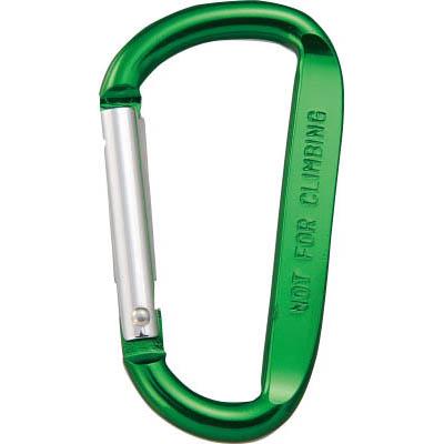 トラスコ中山 TKN880GN カラビナ 線径8mmX80mm D型 グリーン