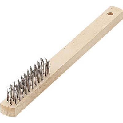 トラスコ中山 TB-5031 木柄3行ブラシ ステンレス線