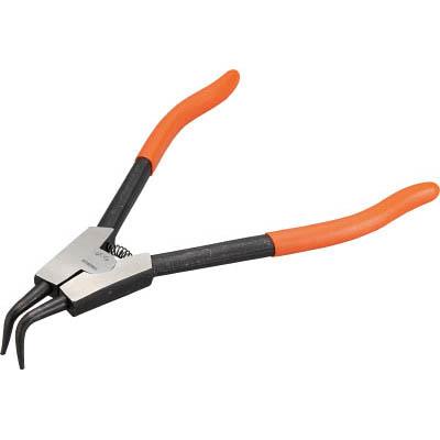 トラスコ中山 63-1B スナップリングプライヤー 軸用 Φ1.0 曲爪63型