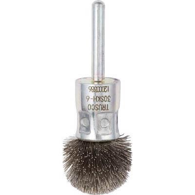 トラスコ中山 30SKH-6 傘型ステンレスブラシ 半円型 Φ30
