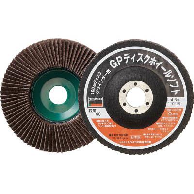 トラスコ中山 GP100S60 GPディスクホイールソフト 斜め植え Φ100 5枚入 60＃