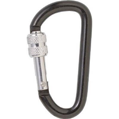 トラスコ中山 TKNNL880BK ネジロック付カラビナ 線径8mmx79mm ブラック
