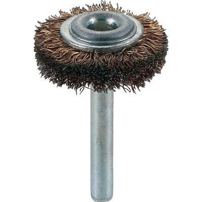 トラスコ中山 TB-6201 軸付ホイールブラシ φ32X軸6 真鍮メッキ鋼線 線径0.25