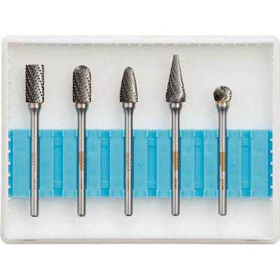 トラスコ中山 TB-B064-5S 超硬バーセットBシリーズ 軸3mm 刃径6.4mm 5本セット