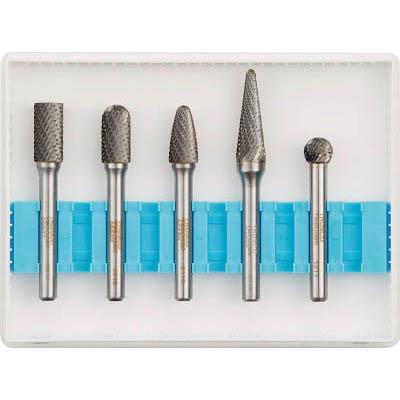 トラスコ中山 TB-C095-5S 超硬バーセットCシリーズ 軸6mm 刃径9.5mm 5本セット
