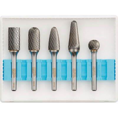 トラスコ中山 TB-C127-5S 超硬バーセットCシリーズ 軸6mm 刃径12.7mm 5本セット