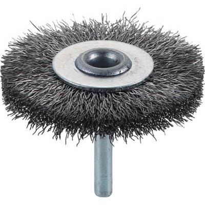 トラスコ中山 TB-6233 軸付ホイールブラシ φ65X軸6 ステンレス線 線径0.3