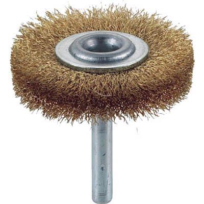 トラスコ中山 TB-6224 軸付ホイールブラシ φ50X軸6 真鍮 線径0.15