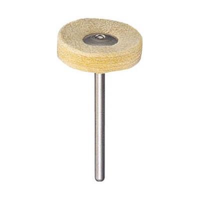 トラスコ中山 203H-9 平型ブラシ フランネル 布 外径Φ20X軸長40X軸Φ3