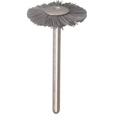 トラスコ中山 233H-7 平型ブラシ ダイヤ入ナイロン 線0.25X外径Φ23X軸Φ3