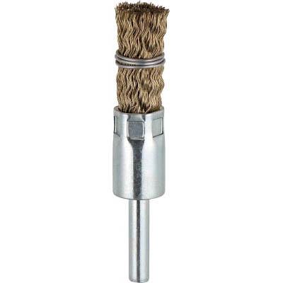 トラスコ中山 TEB-15G 筒型ブラシΦ15X軸6 真鍮メッキ0.25 くくりタイプ