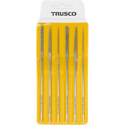 トラスコ中山 TMIS1 ダイヤモンドミニヤスリ 平･半丸･丸 6本組セット