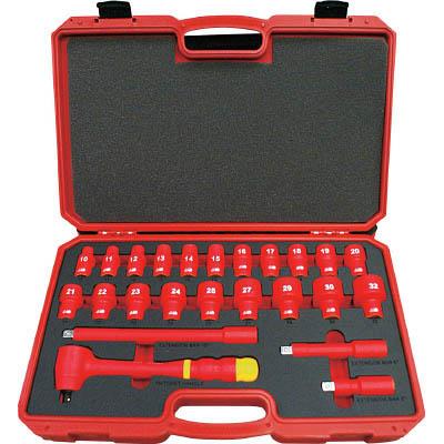 トラスコ中山 TZSW4-24S 絶縁ソケットレンチセット 6角タイプ 差込角12.7mm