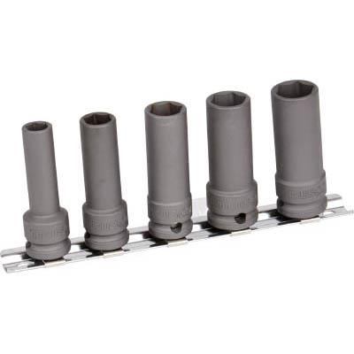 トラスコ中山 T3-5LSET インパクト用ロングソケット5個組セット 差込角9.5mm