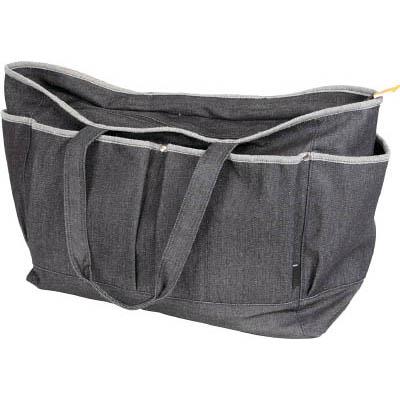 トラスコ中山 TDC-B103 デニムトートバッグ Lサイズ ブラック