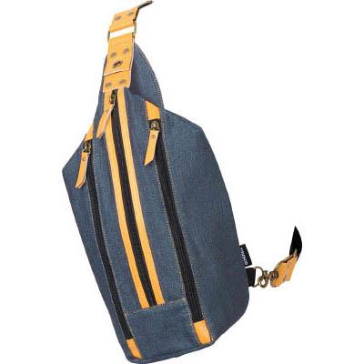 トラスコ中山 TDC-B201 デニムボディーバッグ ブルー
