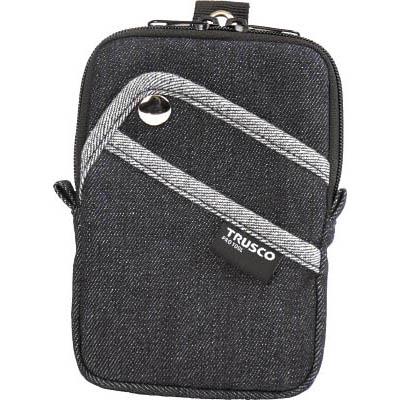 トラスコ中山 TDC-K104 デニムコンパクトケース 3ポケット ブラック