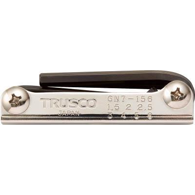 トラスコ中山 GN7-156 ナイフ式六角棒レンチセット 7本組