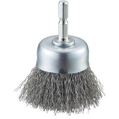 トラスコ中山 TB-6623-60 軸付カップブラシ φ50X軸6.35 ステンレス線 線径0.3