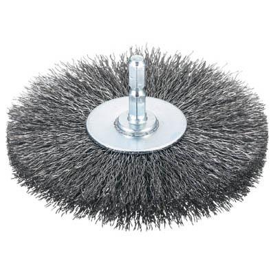 トラスコ中山 TB-6252-60 軸付ホイールブラシ φ100X軸6.35 鋼線0.3