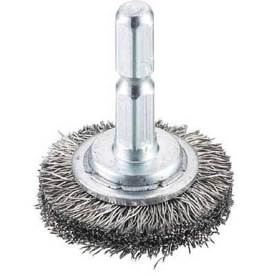 トラスコ中山 TB-6203-60 軸付ホイールブラシ φ32X軸6.35 ステンレス線0.3