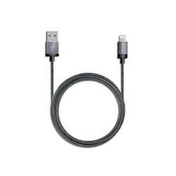 Verbatim(バーベイタム) 64663 強靱・高耐久ケーブル USB-A to Lightning 200cm グレー