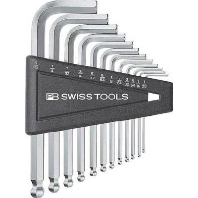 ＰＢスイスツールズ 212ZH-12CN ボール付六角棒レンチセット(インチ)