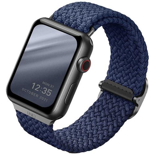 ユニーク(UNIQ) UNIQ-44MM-ASPOBLU OXFORD BLUE Apple Watch 42/44/45mm BRAIDED STRAP