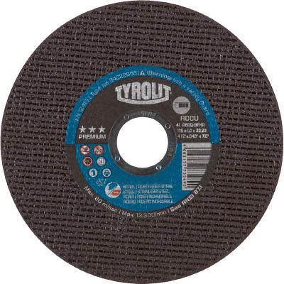 TYROLIT 34022959 コードレスグラインダー対応切断砥石 “ACCU” 125X1X2