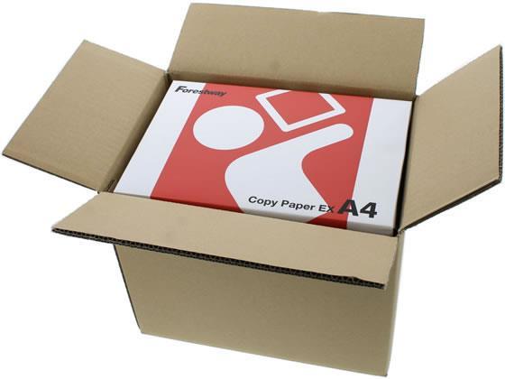 その他 小型段ボール箱 ダブルフルート A4用 320×230×250 10枚[代引不可]【仕入先直送品Ａ】