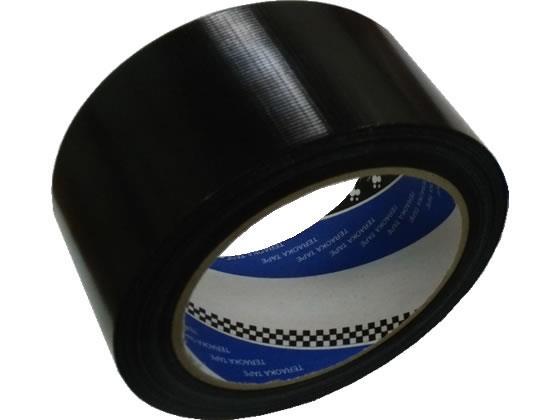 寺岡 P-カットテープ養生用 黒 50mm×25m 30巻[代引不可]【仕入先直送品Ａ】