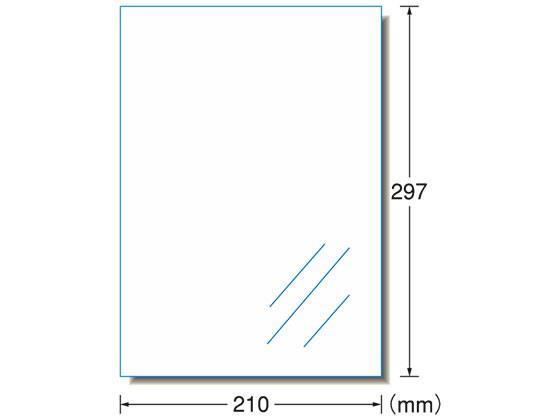 エーワン レーザー用透明フィルムラベルA4 ノーカット ツヤ消し 10枚