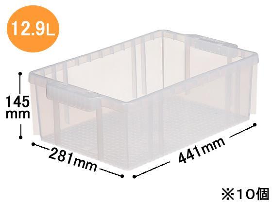 三甲 サンボックス13 透明 10個[代引不可]【仕入先直送品Ａ】