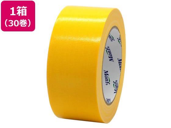 古藤工業 カラー布テープ 幅50mm×長さ25m 黄 30巻[代引不可]【仕入先直送品Ａ】