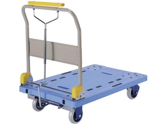 金沢車輌 微音樹脂ハンドブレーキ台車 300kg荷重[代引不可]【仕入先直送品Ａ】