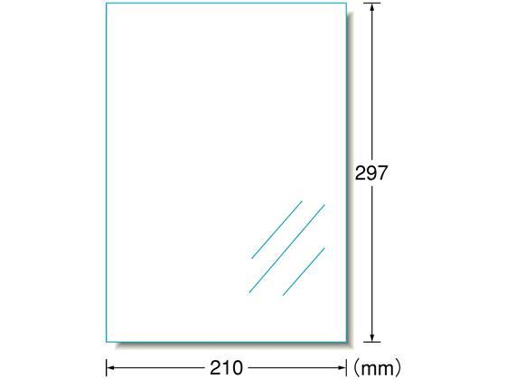 エーワン ピッタリ貼れるのびるラベル A4 透明フィルム 3枚