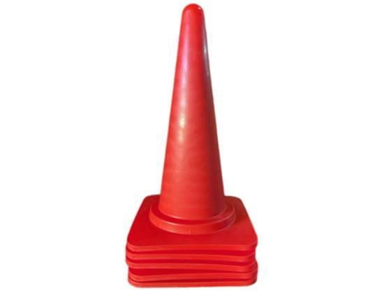 その他 カラーコーン 赤 5本セット[代引不可]【仕入先直送品Ａ】