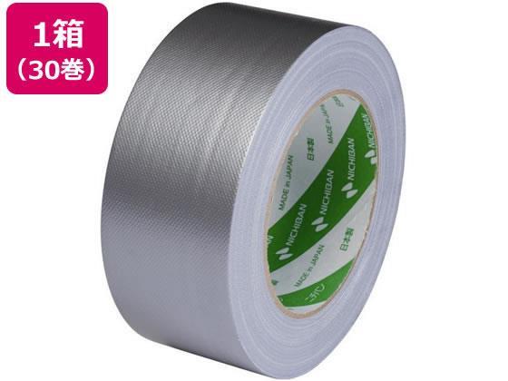 ニチバン 布粘着テープ 50mm×25m 銀 30巻[代引不可]【仕入先直送品Ａ】