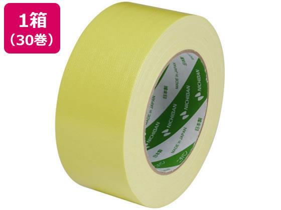 ニチバン 布粘着テープ 50mm×25m 黄 30巻[代引不可]【仕入先直送品Ａ】